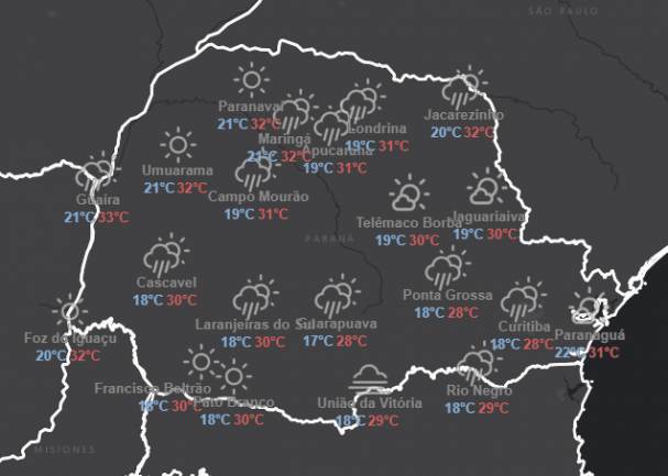 Após temperaturas agradáveis no fim de semana, calor volta à região Oeste