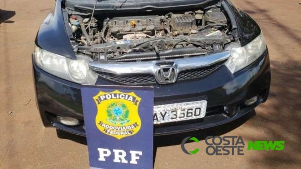 PRF recupera veículos e prende dois homens em Santa Terezinha de Itaipu