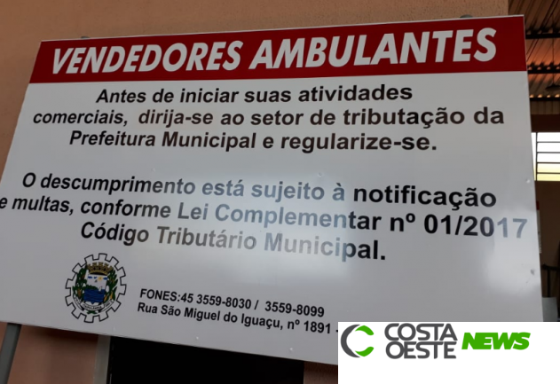 Prefeitura de itaipulândia orienta vendedores ambulantes a se regularizarem