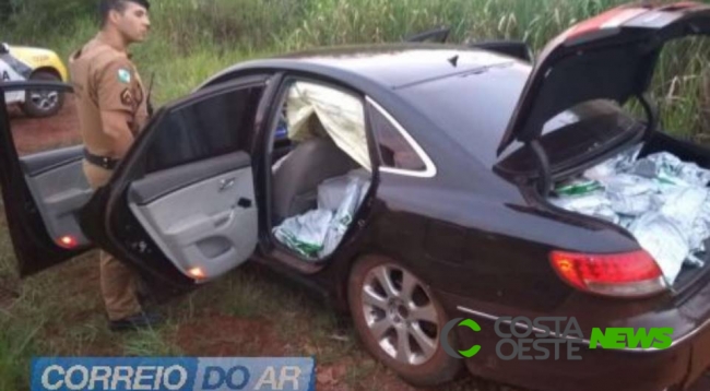 Após perseguição e tiros, PM apreende agrotóxicos contrabandeados