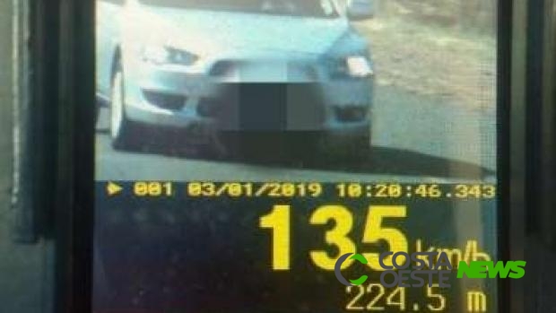 Operação flagra 112 veículo acima da velocidade permitida na PR 488