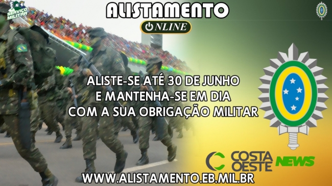 Jovens de Missal devem fazer o Alistamento Militar