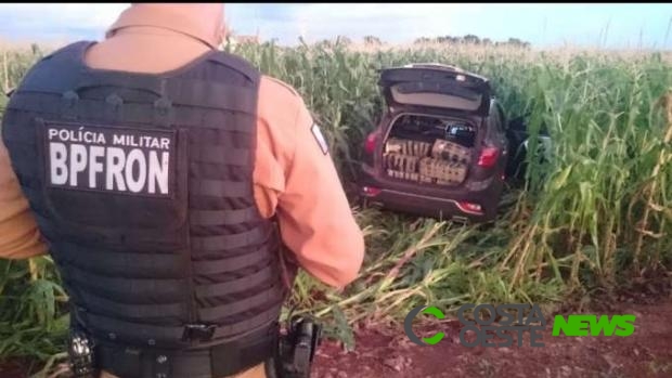 Carro é apreendido com quase 280 kg de maconha na BR 163