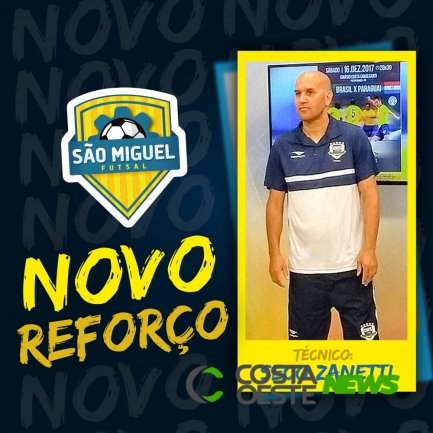 São Miguel Futsal anuncia novo técnico para temporada 2019 