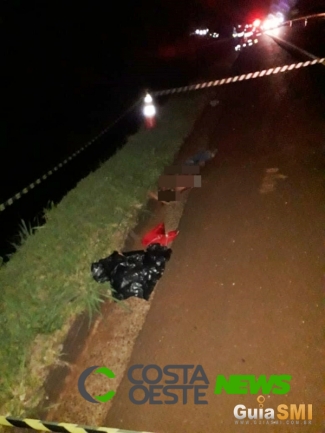 Homem morre atropelado na BR 277, em Santa Terezinha de Itaipu