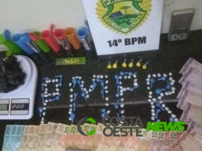 Polícia Militar fecha ponto de tráfico e detém seis pessoas em Medianeira