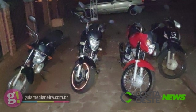 ROTAM apreende motos no interior de Itaipulândia