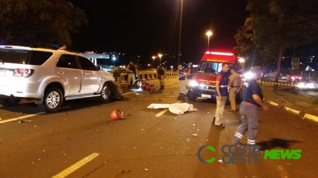 Motociclista morre ao bater de frente com uma caminhonete