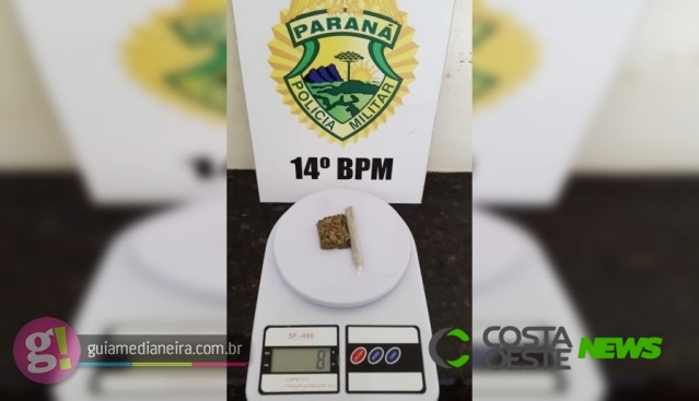 PM encaminha à Delegacia dupla flagrada com maconha em escola de Medianeira