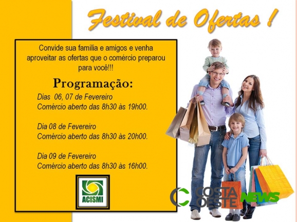 Comércio de São Miguel do Iguaçu prepara mais um Festival de Ofertas de Verão
