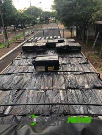 Caminhão carregado com cigarros é apreendido em Itaipulândia