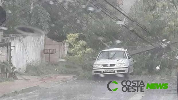 Temporal causa estragos em várias cidades da região Oeste