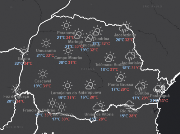 Sexta-feira de tempo bom e temperaturas elevadas no Oeste
