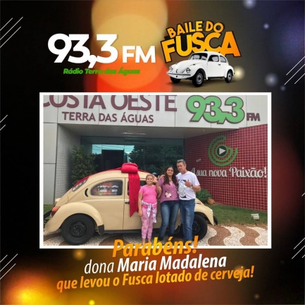 Fusca da Costa Oeste cheio de cerveja é entregue para ganhadora