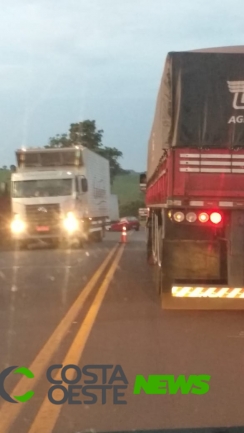 Duas pessoas morrem em acidente entre carro e caminhão na PR 495