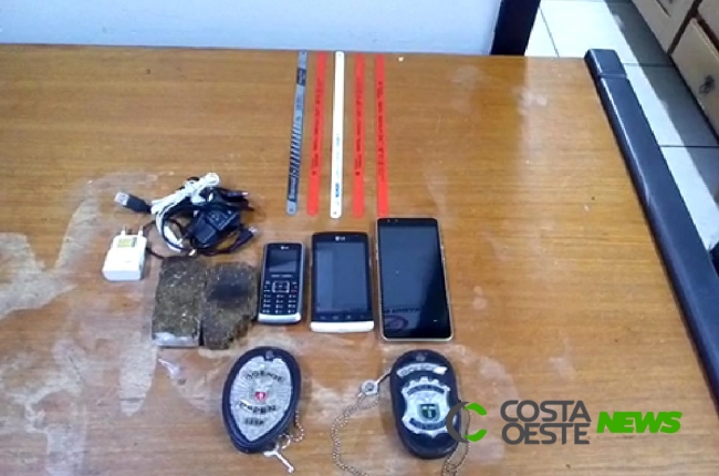 Indivíduo pula muro da delegacia e tenta jogar objetos e maconha na cadeia de São Miguel 