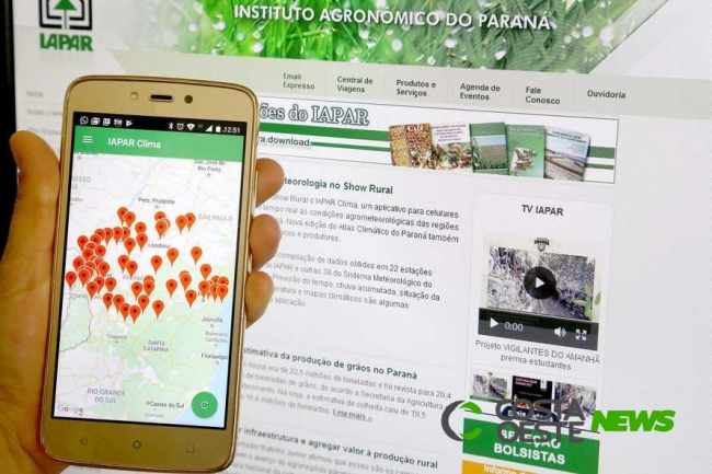 Produtores rurais contam com aplicativo de celular para monitorar o clima e optimizar a produção