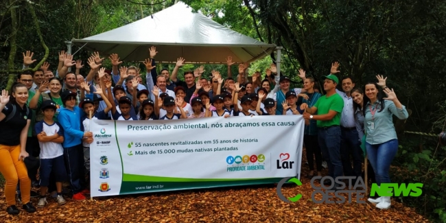No ano em que comemora 55 anos, Lar celebra 55 nascentes recuperadas 
