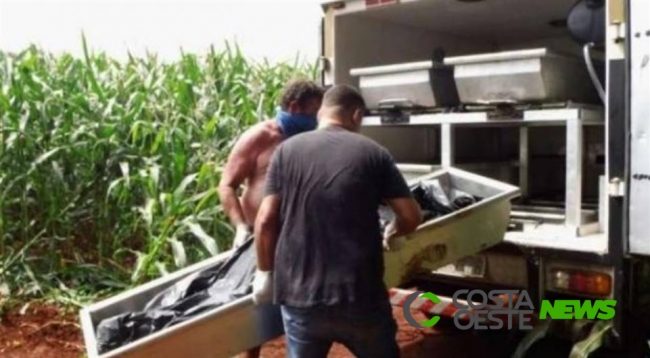 Corpo em decomposição é encontrado com marcas de tiro em milharal