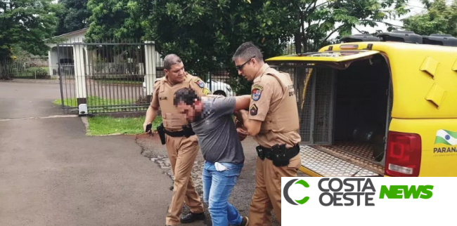 Homem é preso após atirar contra o próprio pai em São Miguel do Iguaçu