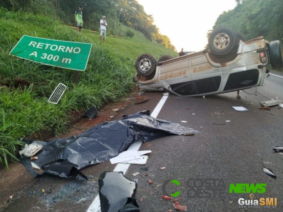 Acidente deixa um morto e um ferido na BR 277, em São Miguel do Iguaçu