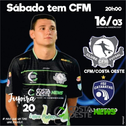 Com novidades no gol, CFM Costa Oeste recebe o Foz neste sábado (16) 