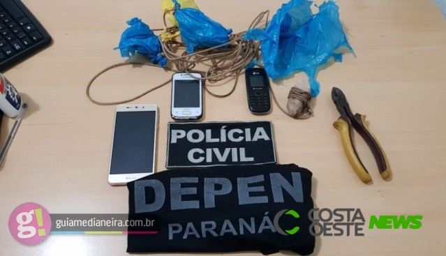 Polícia Civil de Matelândia prende homem que tentou jogar celulares para dentro da cadeia
