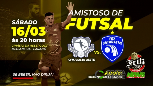 CFM Costa Oeste recebe o Foz Cataratas no próximo sábado (16) na Assercoop 