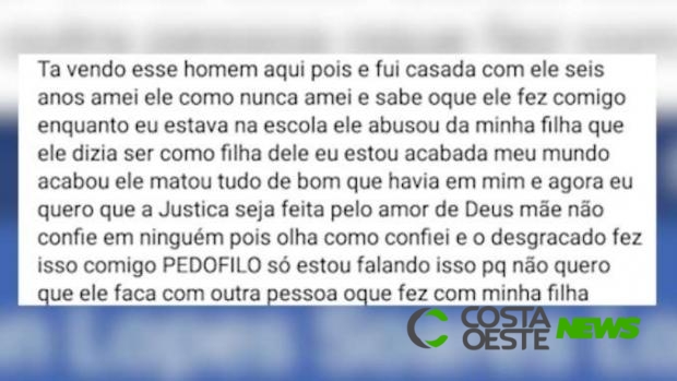 Mãe usa o Facebook para denunciar caso de pedofilia