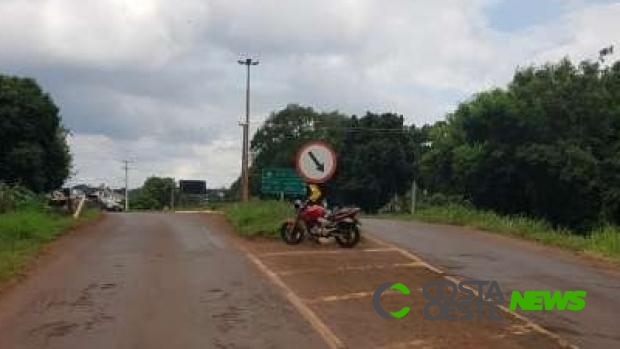 Motociclista fica ferido em acidente na PR 585