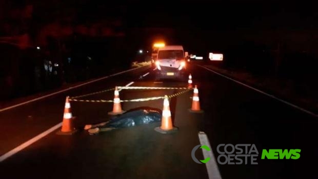 Homem morre atropelado na BR 277 ao buscar combustível em São Miguel do Iguaçu