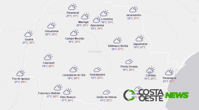 Dia de muito calor em todo oeste paranaense