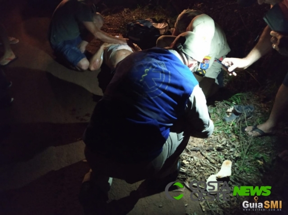São Miguel: Motociclista fica ferido em acidente na PR 497