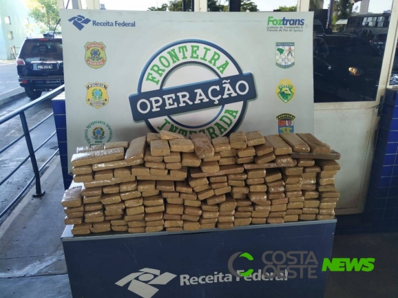 BPFron apreende 105 quilos de maconha em Foz do Iguaçu