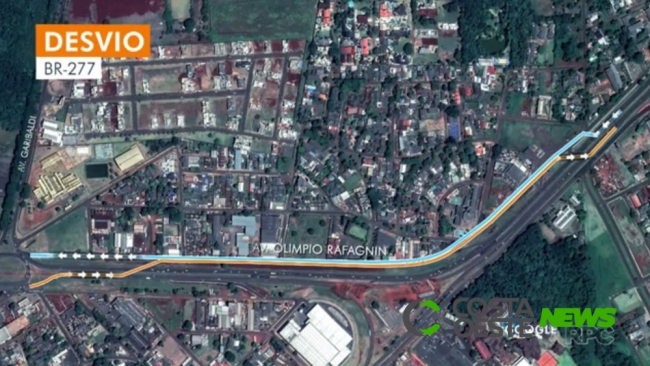 Interdição na BR-277 para obra do viaduto na Avenida Costa e Silva é adiada 