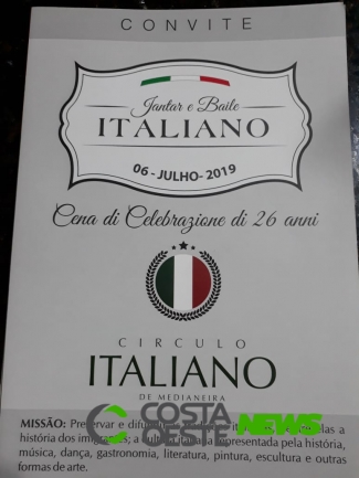 Circulo Italiano de Medianeira prepara festa para Julho