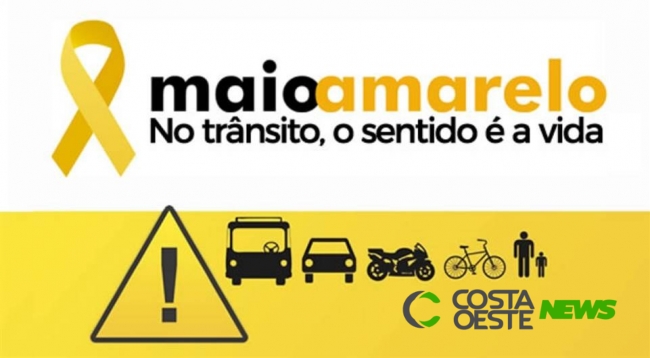 "No trânsito o sentido é a vida": campanha Maio Amarelo começa na quinta-feira (2)