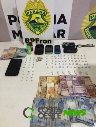 Ação do BPFron termina na detenção de três pessoas com entorpecentes em Guaíra