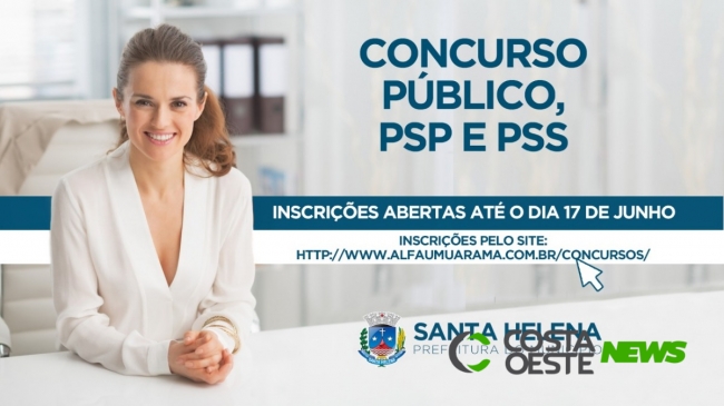 Prefeitura de Santa Helena abre inscrições para Concurso Público