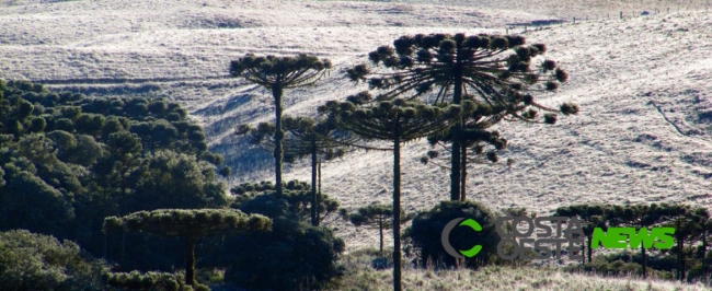 Temperaturas podem chegar a 6 graus no oeste