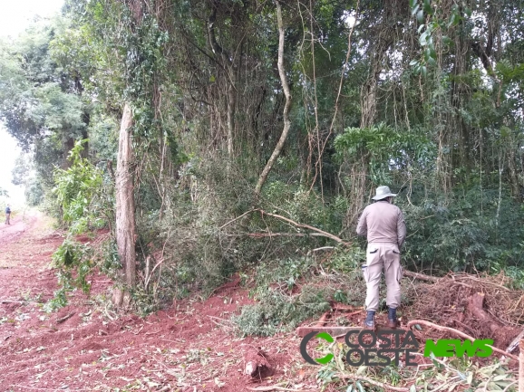 Vereador de Serranópolis abre caminho beira parque e é acionado por crime ambiental 