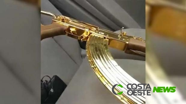 Criminoso que ostentava arma banhada a ouro é preso em operação