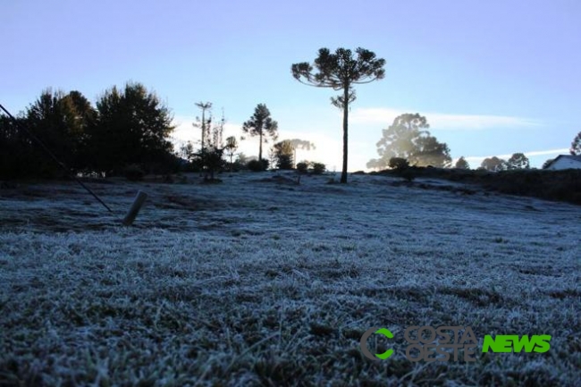 Paraná terá geada na madrugada de segunda-feira (27)