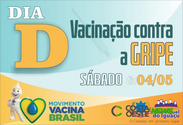 Unidades de Saúde estarão abertas para ???Dia D??? de vacinação contra Gripe
