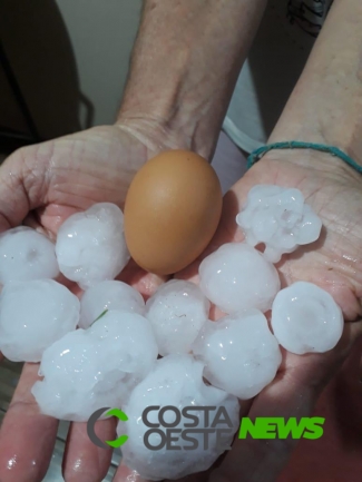 Confira os vídeos: Temporal é registrado em boa parte do oeste