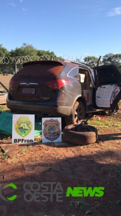  PF e BPFRON realizam apreensão de 02 veículos carregados com cigarros paraguaios
