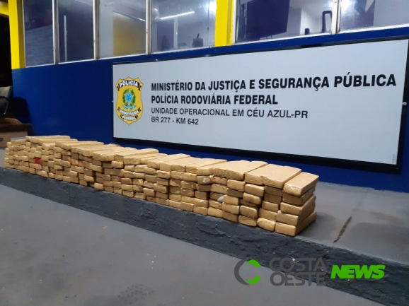 PRF apreende grande quantidade de maconha  no Oeste do Paraná