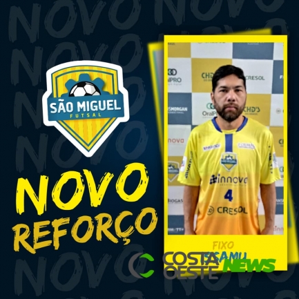 São Miguel Futsal traz reforços de olho no segundo turno da Série Prata 
