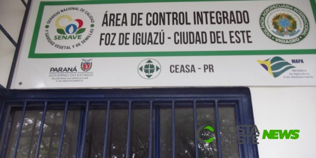 Ceasa de Foz facilita inspeção de produtos que vão para o Paraguai
