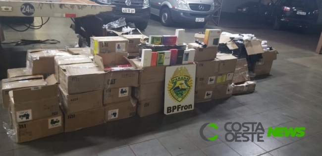 BPFRON apreende carregamento de contrabando após patrulhamento